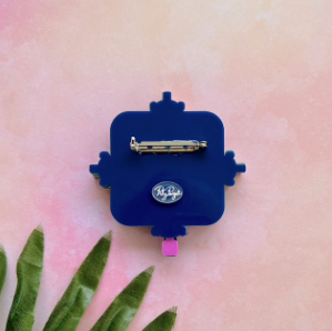 PolyPaige : Hippo Game Brooch (Interactive!)