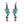 Bobbi Frances : Daintree 2: Crocodile Dangle Earrings