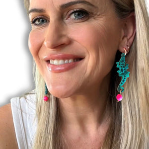 Bobbi Frances : Daintree 2: Crocodile Dangle Earrings