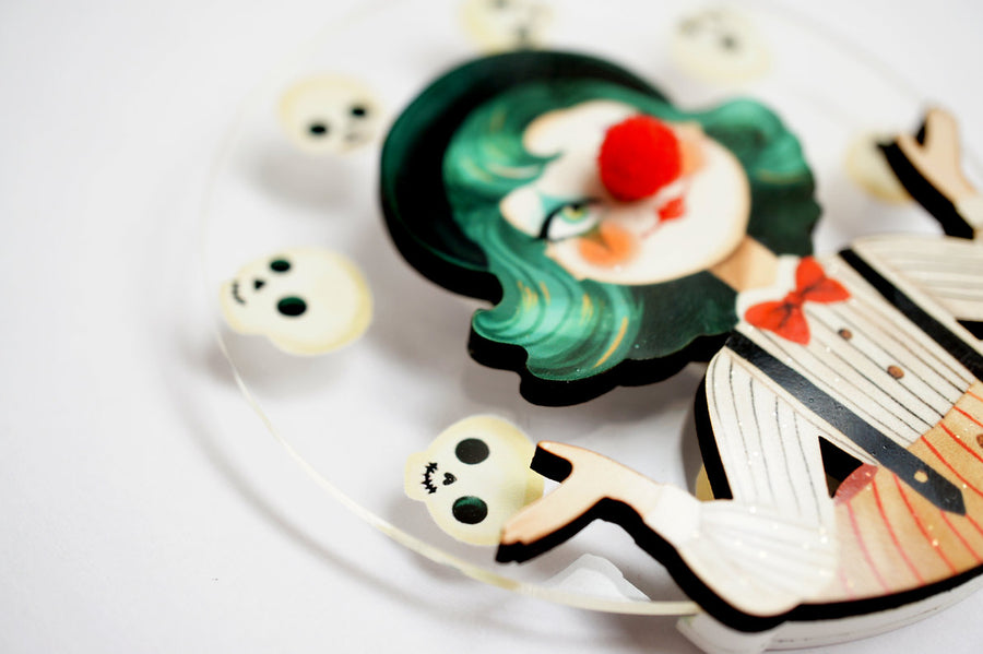 LaliBlue : Cursed Carnival : Juggler Clown Brooch