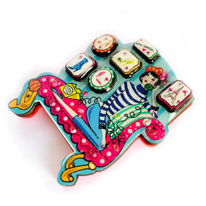 Rosie Rose Parker : Juliette the Lover of Shoes Brooch [PRE-ORDER]