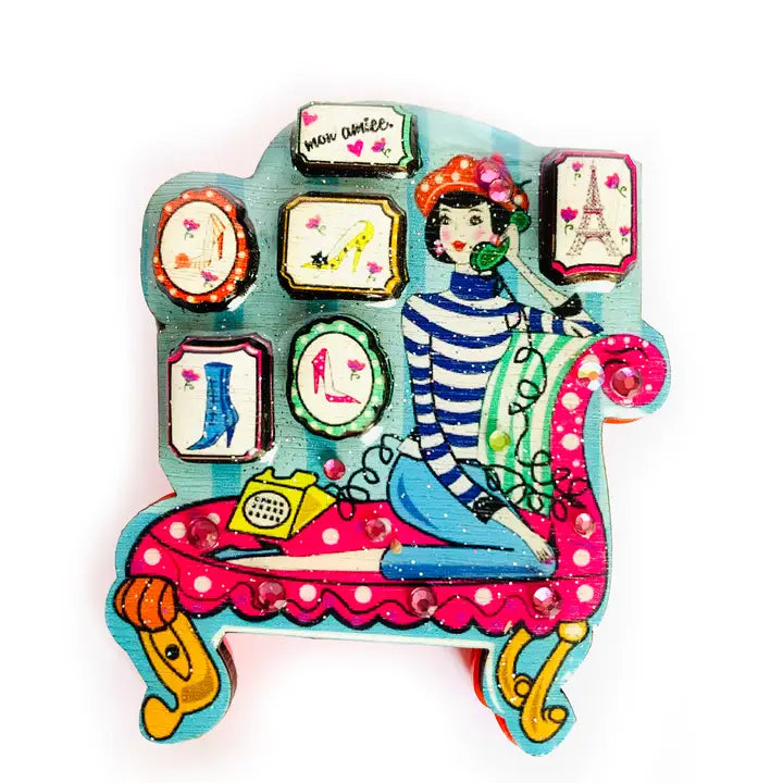 Rosie Rose Parker : Juliette the Lover of Shoes Brooch [PRE-ORDER]