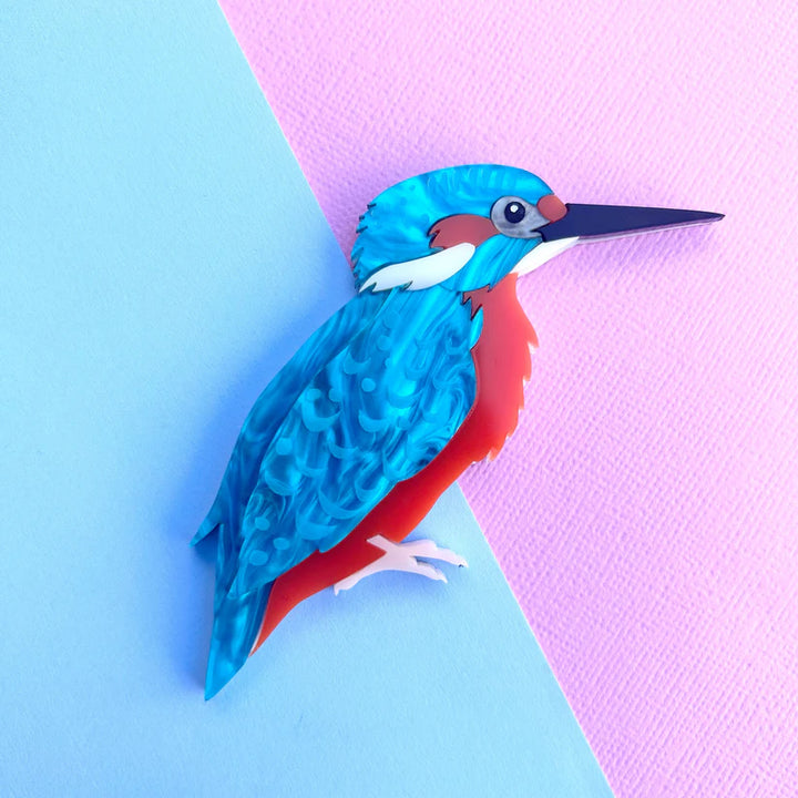 Mox & Co : Birds : Kingfisher Brooch