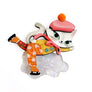 LaliBlue : Christmas : Kitten skating on ice Brooch