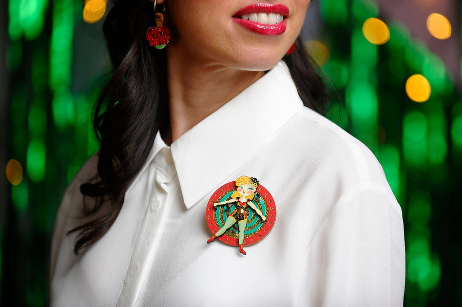 LaliBlue : Cursed Carnival : Knife Thrower Brooch