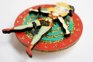 LaliBlue : Cursed Carnival : Knife Thrower Brooch