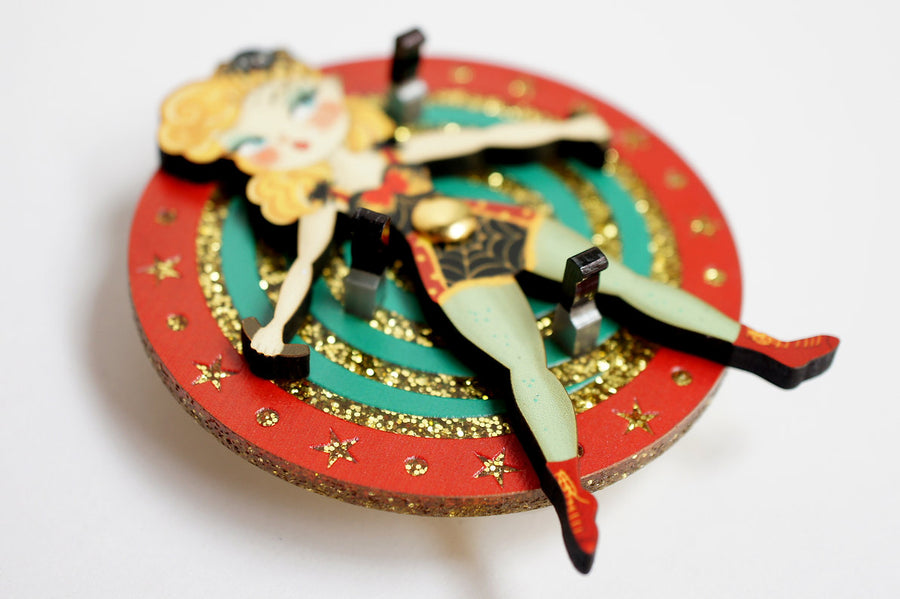 LaliBlue : Cursed Carnival : Knife Thrower Brooch
