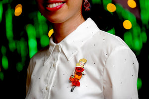 LaliBlue : Cursed Carnival : Lady Caramel Brooch