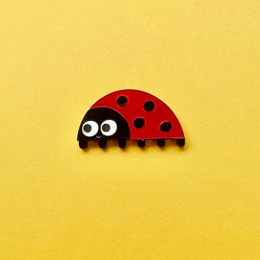 Happy Stuff Studio : Ladybird & Woodlouse Brooch Set