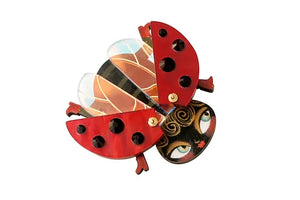 LaliBlue :  Spring :  Ladybug Brooch