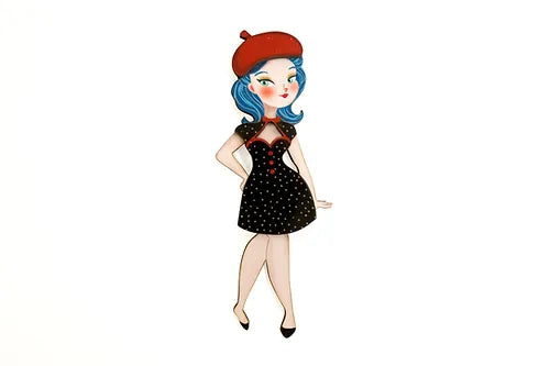 LaliBlue :  Lali Doll + Outfit brooch