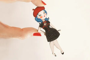 LaliBlue :  Lali Doll + Outfit brooch