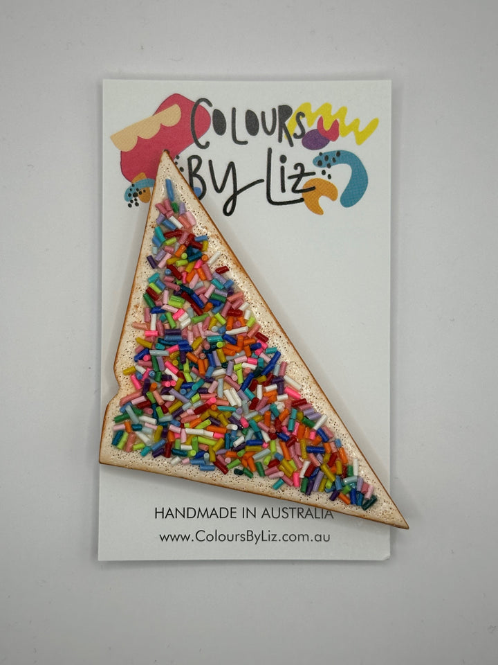 Colours By Liz : Fairy Bread Brooch (Large)