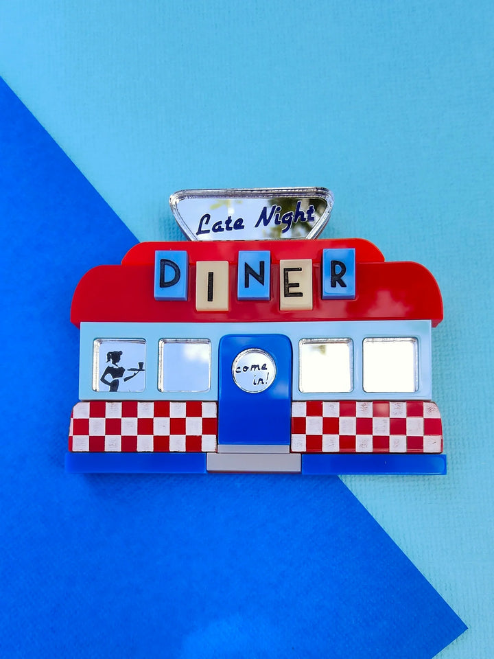 Folk & Fortune : Late Night Diner - Blue and Red