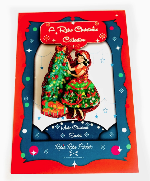 Rosie Rose Parker : Lets decorate the tree 3D brooch