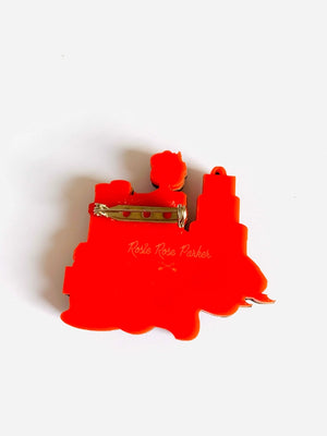 Rosie Rose Parker : Let's Go Shopping in Paris Brooch