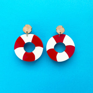 Happy Stuff Studio : Beach Off : Life Belt Earrings