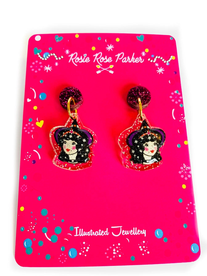 Rosie Rose Parker :  Halloween : Little Meggie the Witch earrings [PRE-ORDER]