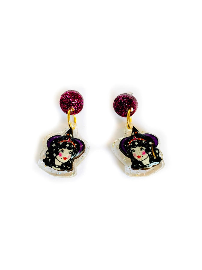 Rosie Rose Parker :  Halloween : Little Meggie the Witch earrings [PRE-ORDER]