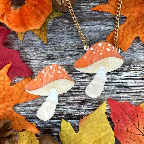 Kimchi & Coconut : Magic Mushroom Brooch - Autumn Glow [PRE-ORDER]