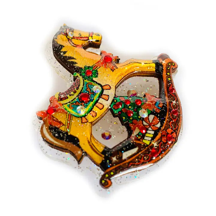 Rosie Rose Parker : Magical Rocking Horse Brooch