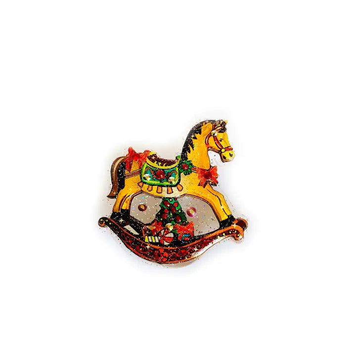 Rosie Rose Parker : Magical Rocking Horse Brooch