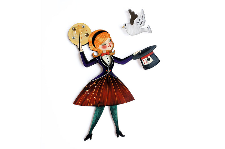 LaliBlue : Cursed Carnival : Magician with dove Brooch
