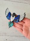 Cherryloco : Magpie in Flight Brooch