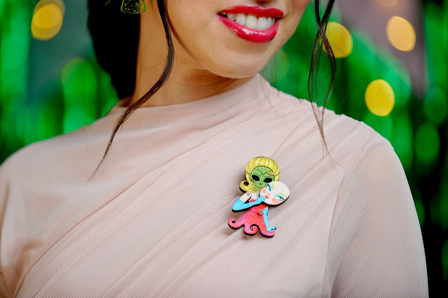 LaliBlue : Cursed Carnival : Martian Lady Brooch