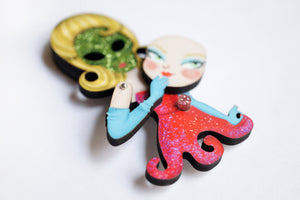 LaliBlue : Cursed Carnival : Martian Lady Brooch