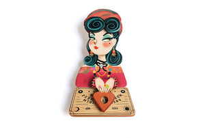LaliBlue : Cursed Carnival : Medium Brooch with Ouija Board