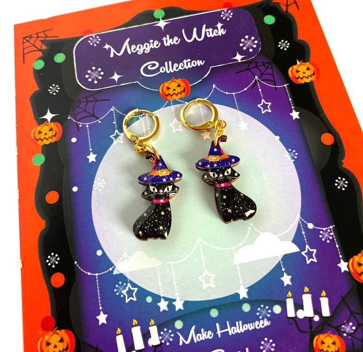Rosie Rose Parker : Meggie the Witch : Meggie's Magic Cat Earrings [PRE-ORDER]