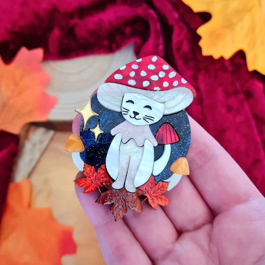 Cherryloco : Meowshroom brooch or necklace