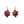 LaliBlue :  Christmas : Mini Poinsettia Earrings [PRE-ORDER]