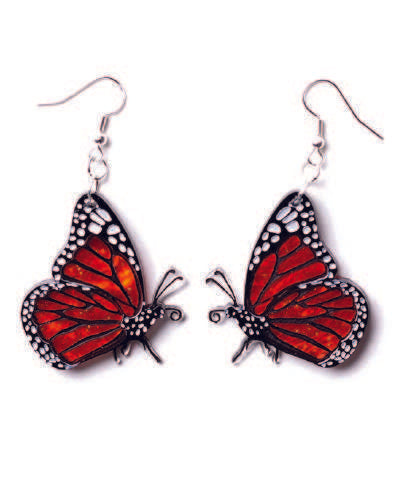 Martinis & Slippers : Monarch Butterfly Earrings