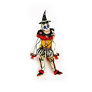 Rosie Rose Parker : Meggie the Witch : Mr Skeleton Halloween Dangle Legs Brooch [PRE-ORDER]