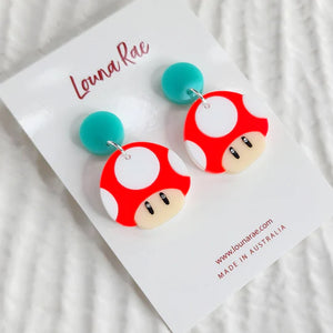 Louna Rae : Mushroom Dangle Earrings
