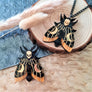 Cherryloco : Mystic moon moth brooch or necklace [LUCKY LAST!]