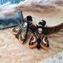 Cherryloco : Mystic moon moth dangle earrings