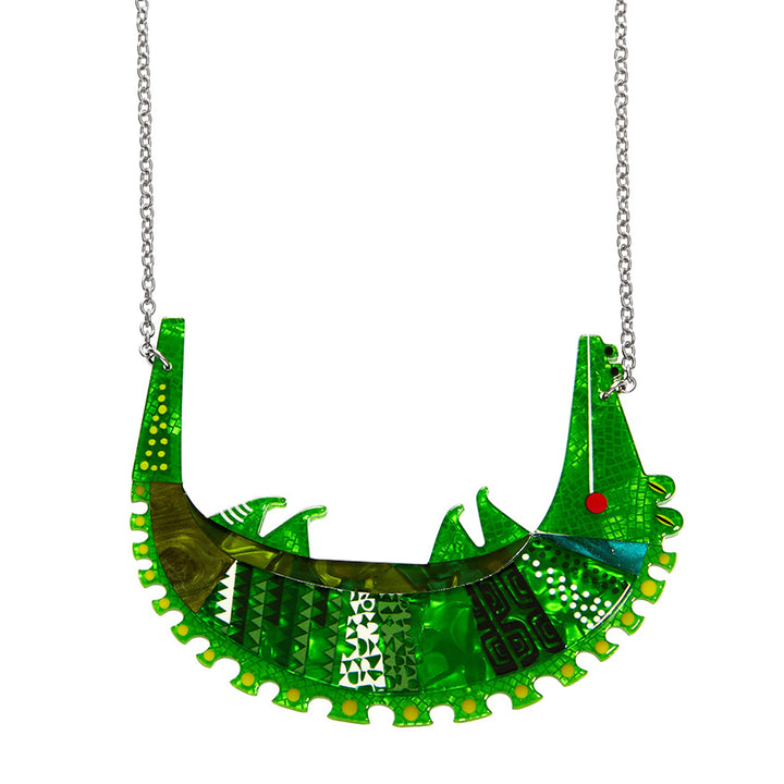 Erstwilder : Clare Youngs : A Crocodile Named Growl Necklace [LUCKY LAST!]