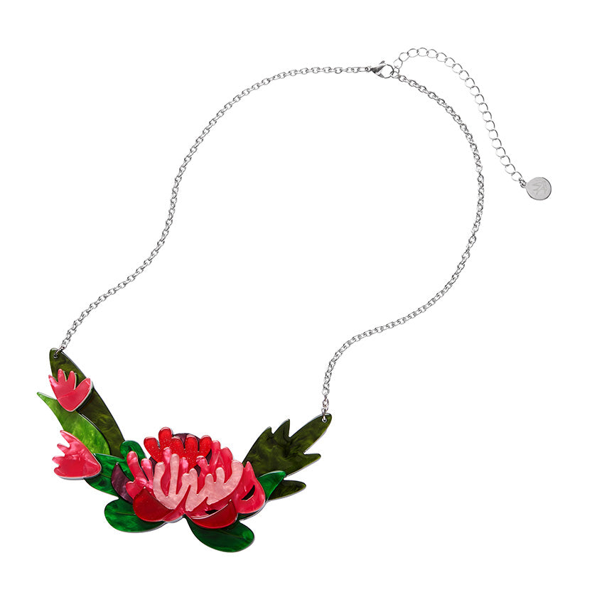 Erstwilder : Australiana : Crimson Bouquet Necklace [LUCKY LAST!]