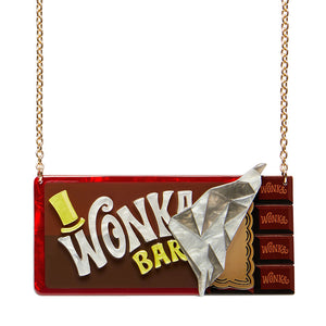 Erstwilder : Willy Wonka : Winning Wonka Bar Necklace