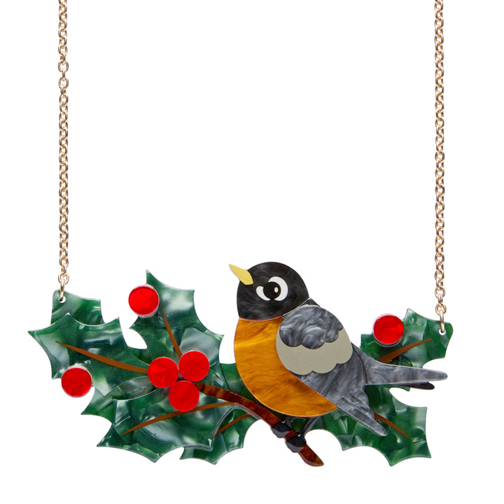 Erstwilder : Merry Menagerie : Ruby the Robin Necklace