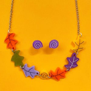Happy Stuff Studio : Dead Cute : Oak Leaf necklace