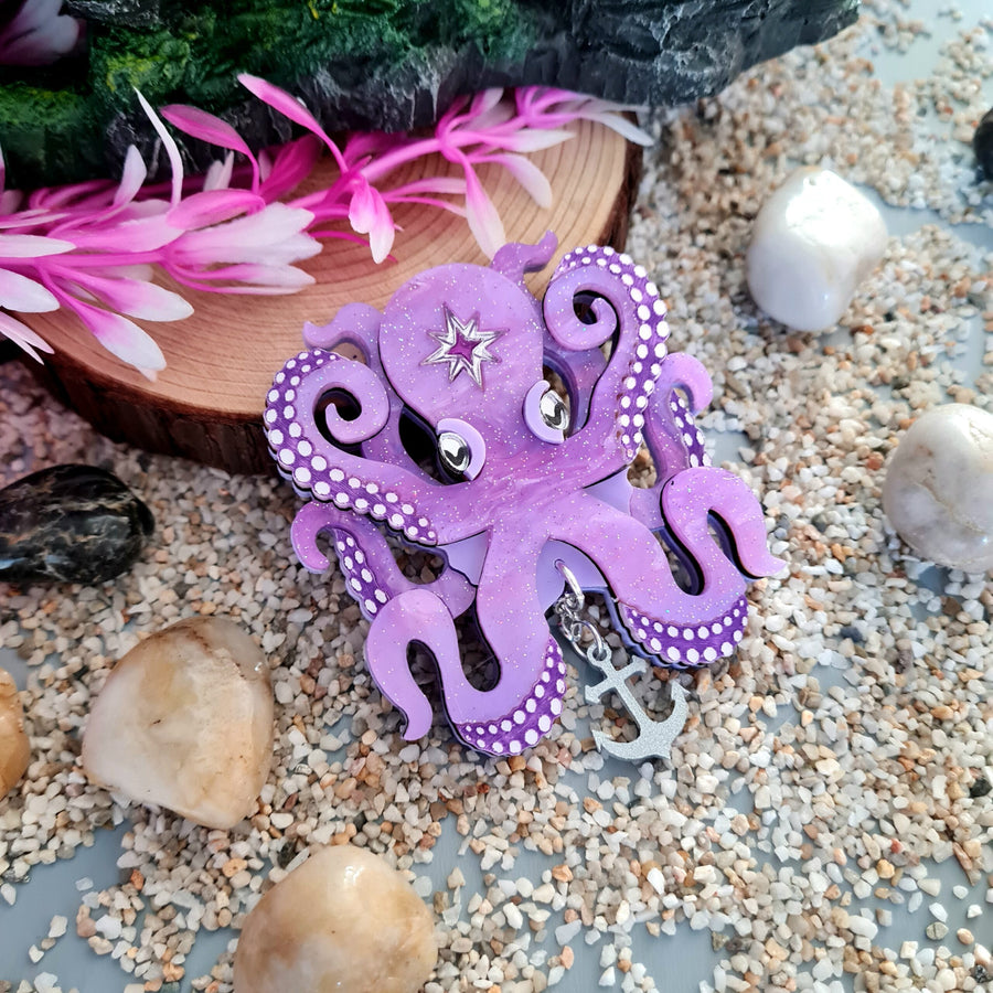 Cherryloco : Octopus Brooch or Necklace [PRE-ORDER]