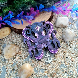 Cherryloco : Octopus Brooch or Necklace [PRE-ORDER]