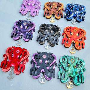 Cherryloco : Octopus Brooch or Necklace [PRE-ORDER]