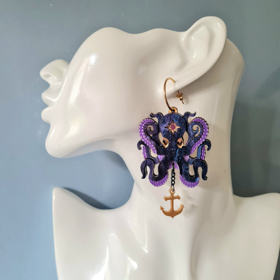 Cherryloco : Octopus Statement Earrings [PRE-ORDER]