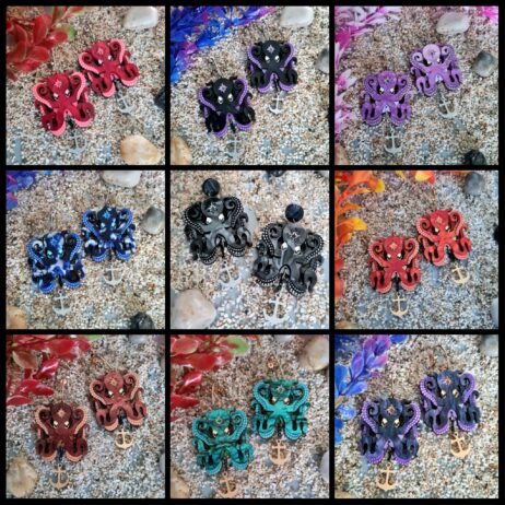 Cherryloco : Octopus Statement Earrings [PRE-ORDER]