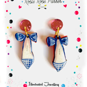 Rosie Rose Parker : Oh La La French Shoe Earrings